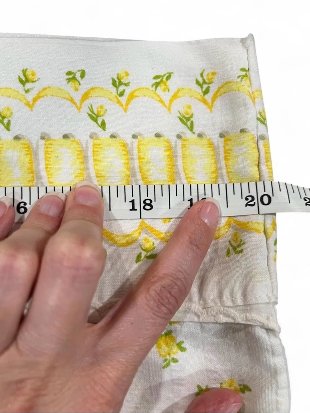 Vintage 70’s Yellow Floral Pillowcases (2) - White